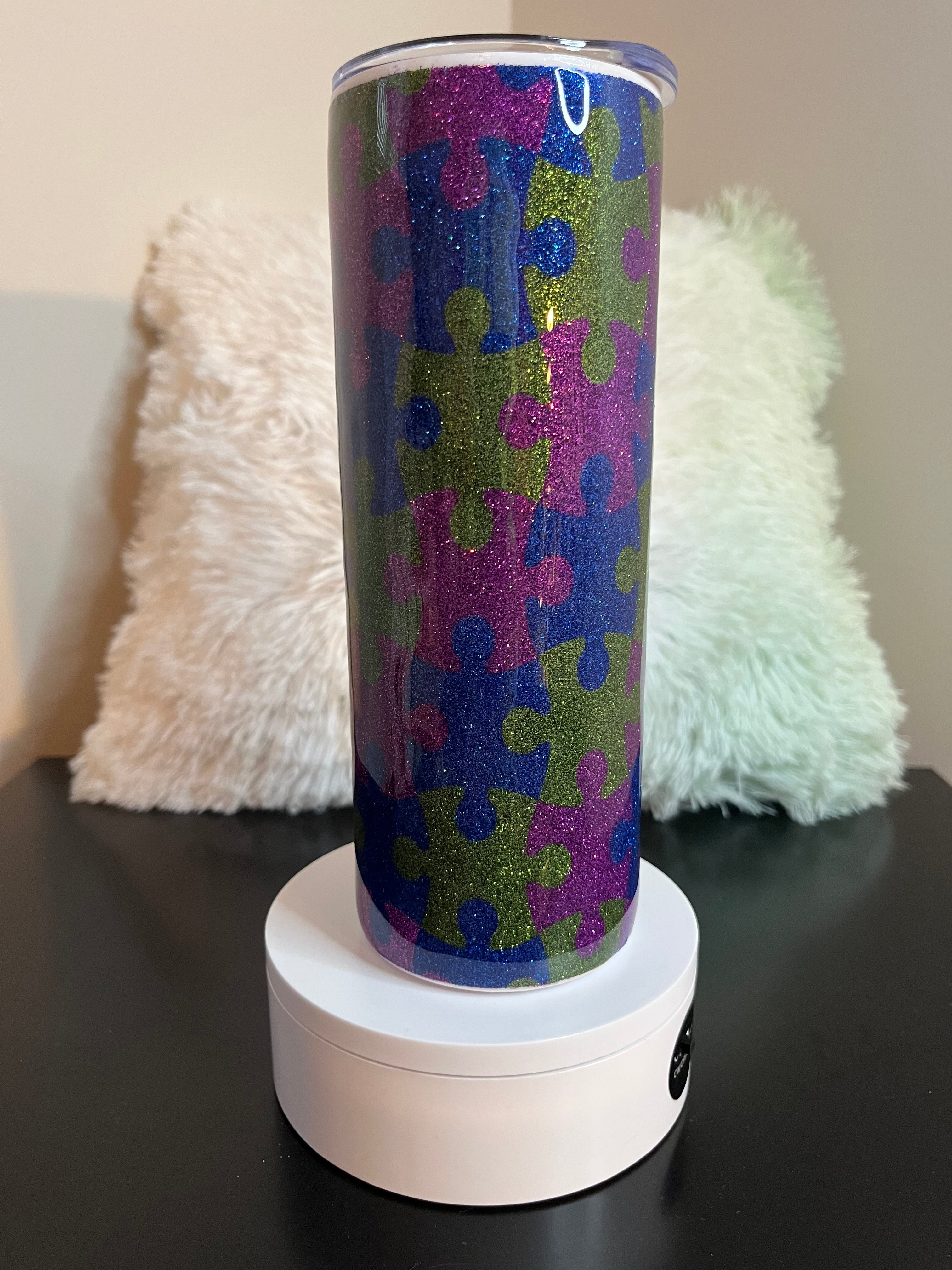 Custom Stenciled Tumbler – Personalized Handmade Design Cup