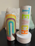 Personalized Teacher Rainbow Glitter Tumbler | Back-to-School Gift | 20oz Skinny Tumbler