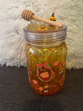 🍯 Honey Drip Sparkle Snow Globe Tumbler 🍯