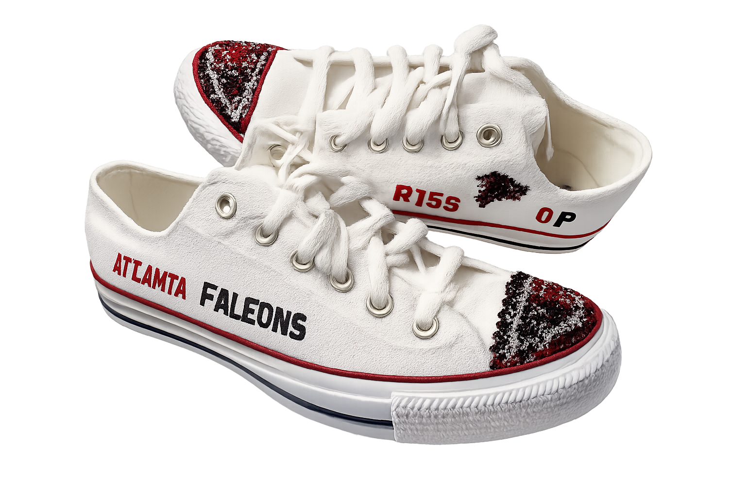 Custom Team Spirit Bling Sneakers – Personalized NFL, College & Sports Fan Shoes