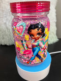 Handcrafted Acrylic Snow Globe 24oz Mason Jar