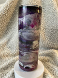 Galaxy Marble Glitter Skinny Tumbler – 20 oz