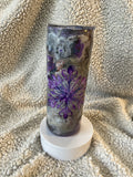Purple Marble Luxe 20 oz Skinny Tumbler
